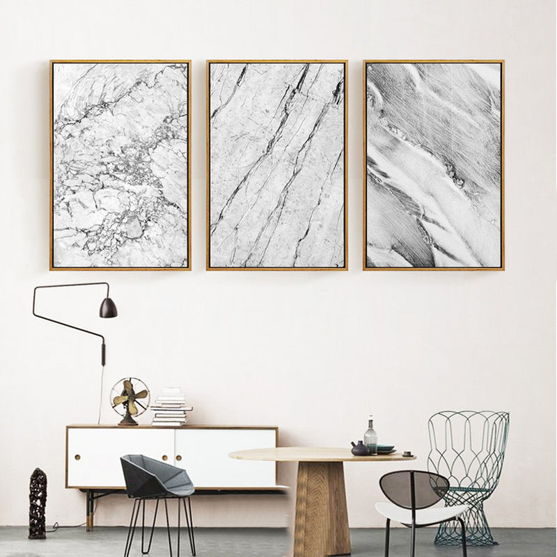 Grey Marble - Canvas Wall Art Painting | Bowlift