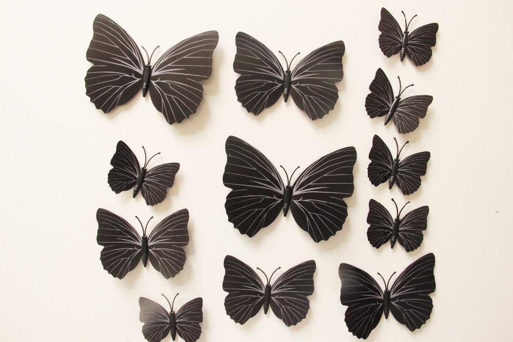 Butterfly 3D Wall Stickers - 12 Pieces | Bowlift