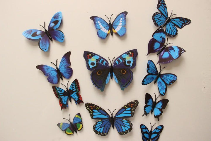Butterfly 3D Wall Stickers - 12 Pieces | Bowlift
