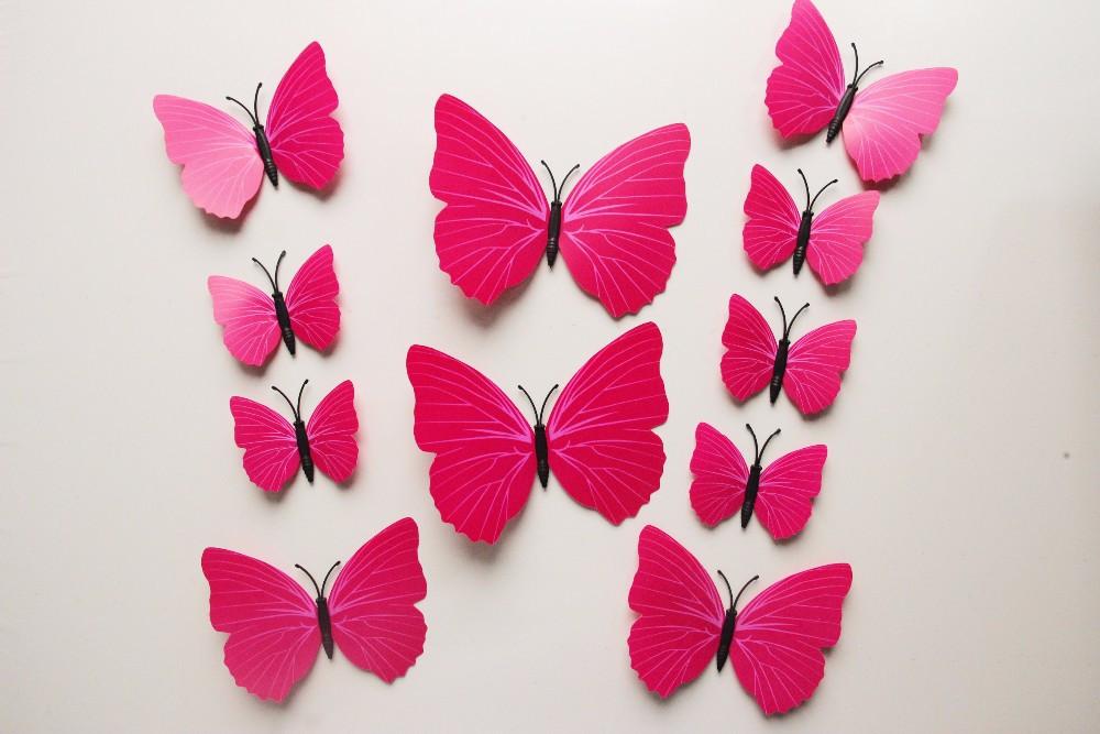Butterfly 3D Wall Stickers - 12 Pieces | Bowlift