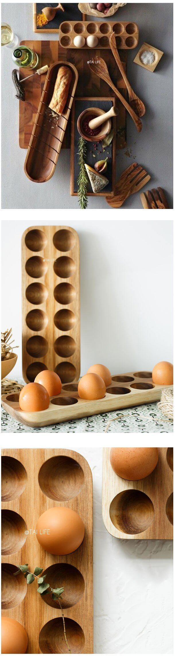Wooden Japanese Style Egg Storage Box | Bowlift