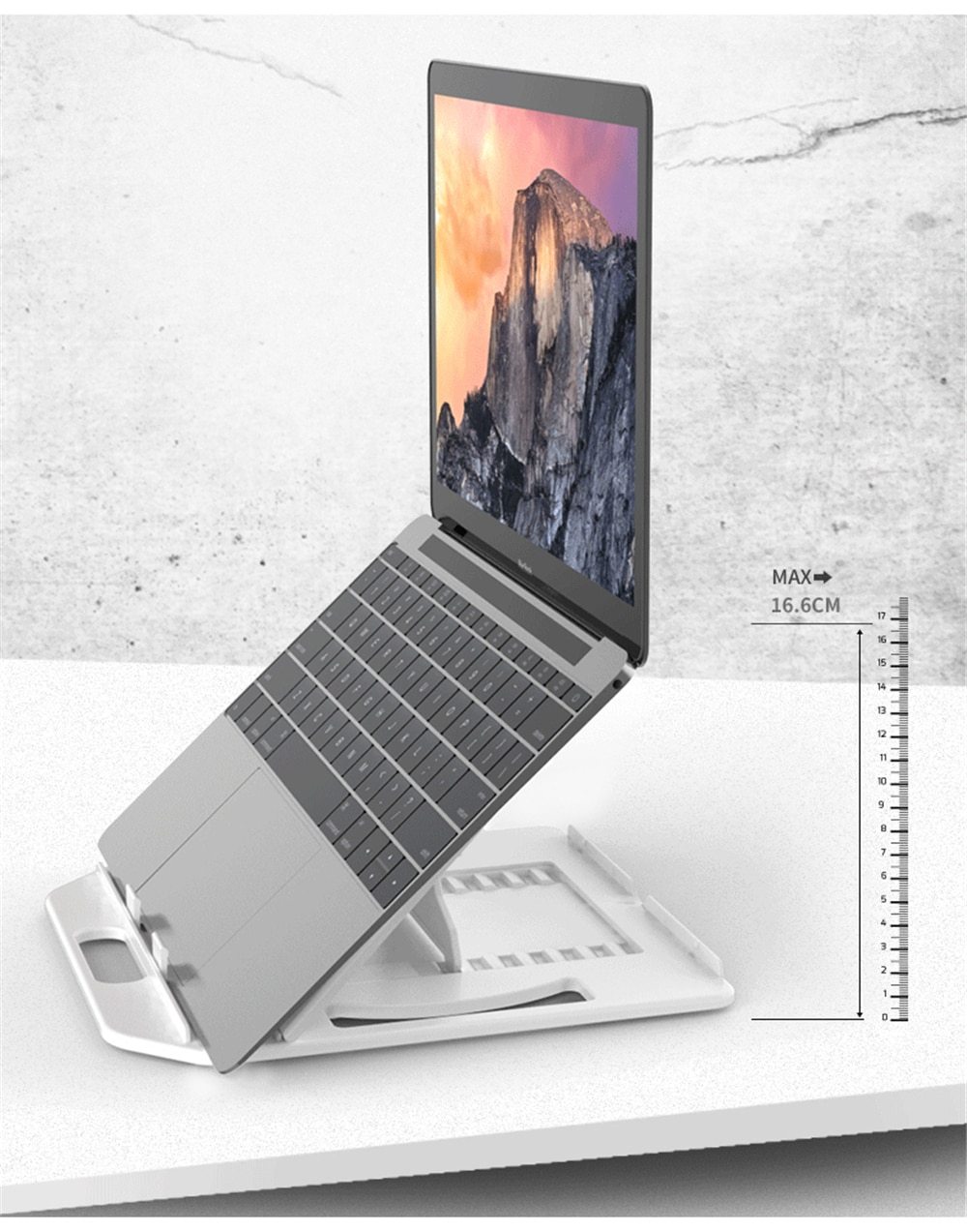 RestIt - Height Adjustable Laptop Stand with Fan | Bowlift