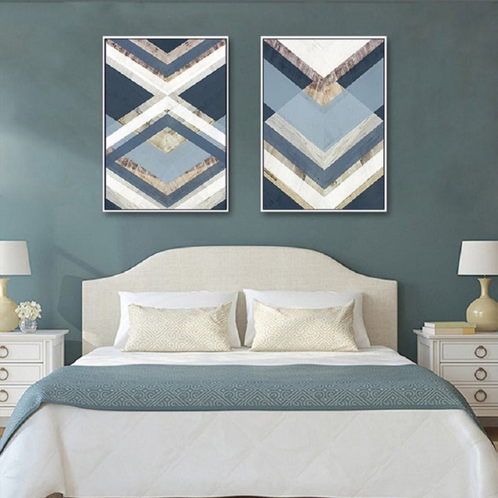 Geometric POP Triangle - Canvas Wall Art Painting | Bowlift