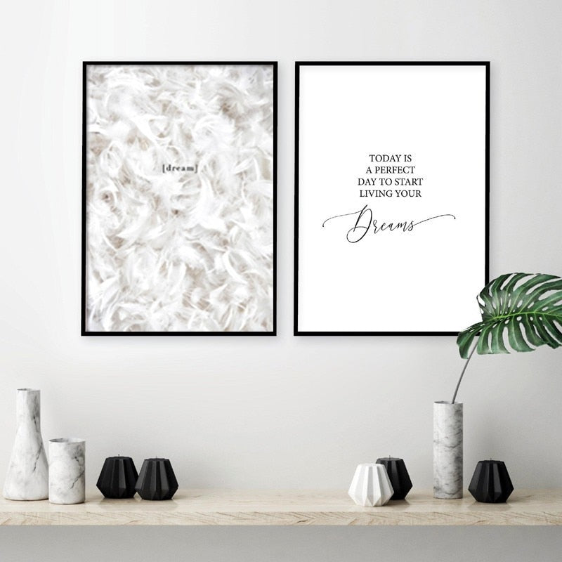 White Leather Poster and Print - Canvas Wall Art Painting | Bowlift
