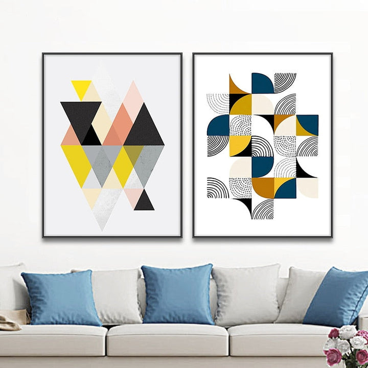 Puzzle Patterns Of Life - Canvas Wall Art Painting | Bowlift