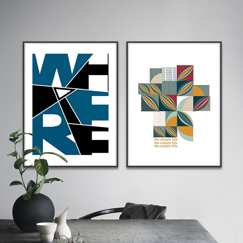 Puzzle Patterns Of Life - Canvas Wall Art Painting | Bowlift