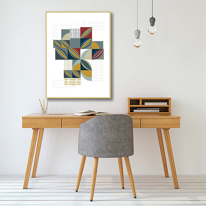 Puzzle Patterns Of Life - Canvas Wall Art Painting | Bowlift