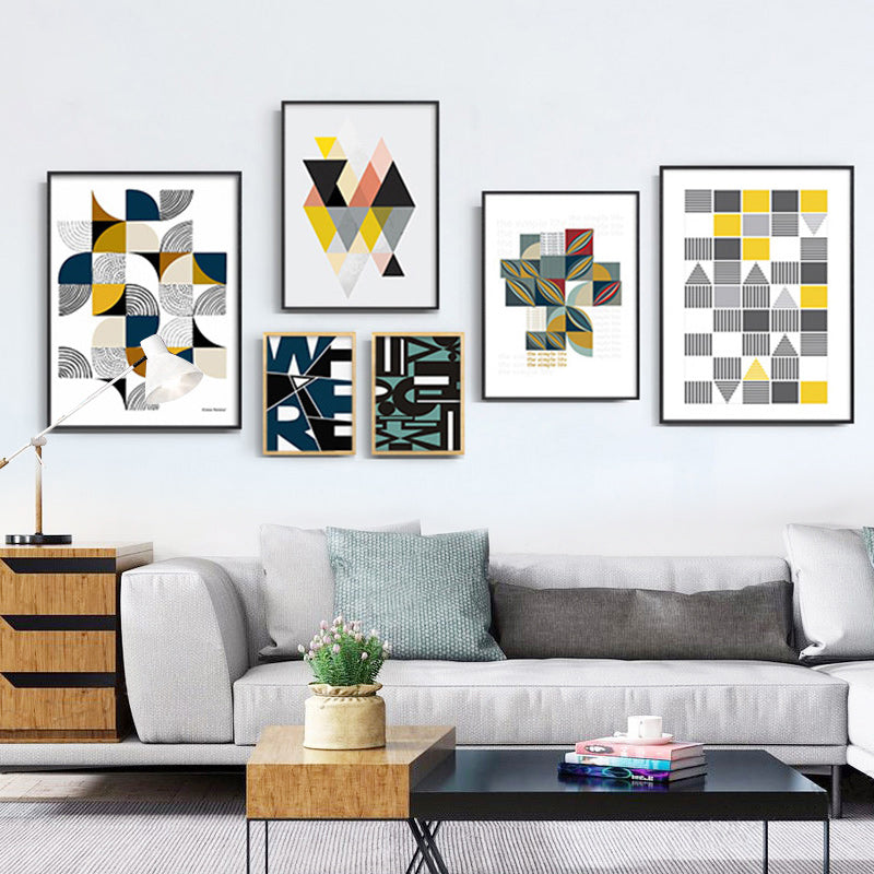 Puzzle Patterns Of Life - Canvas Wall Art Painting | Bowlift