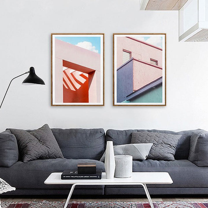 POP Fashion Buildings - Canvas Wall Art Painting | Bowlift