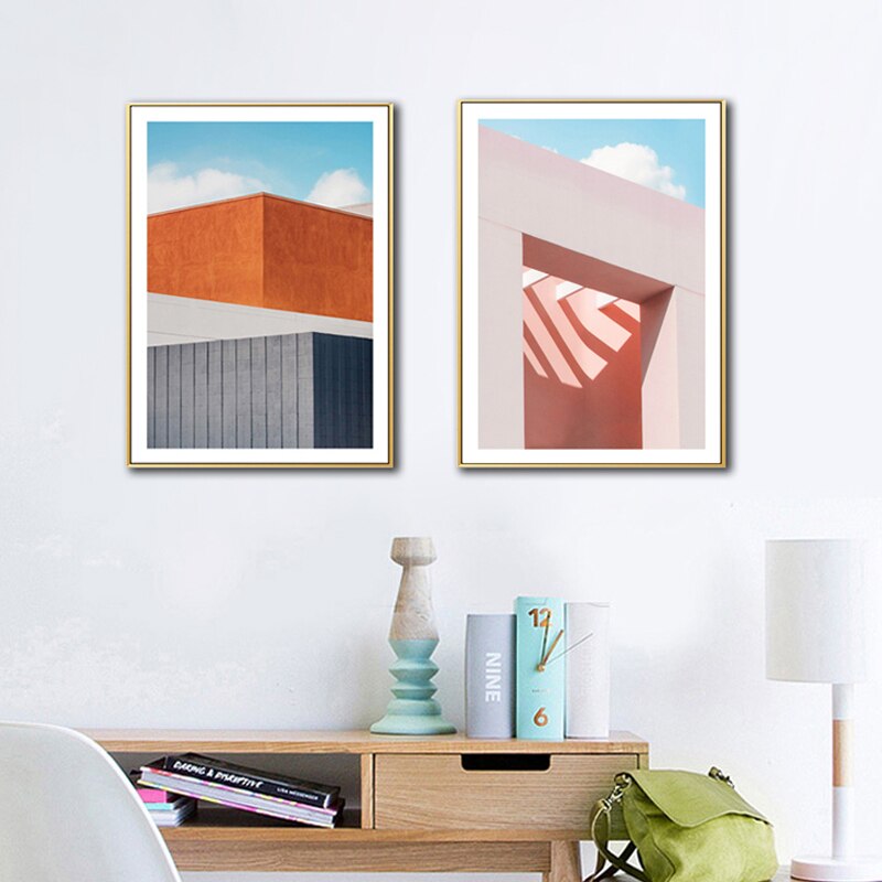 POP Fashion Buildings - Canvas Wall Art Painting | Bowlift