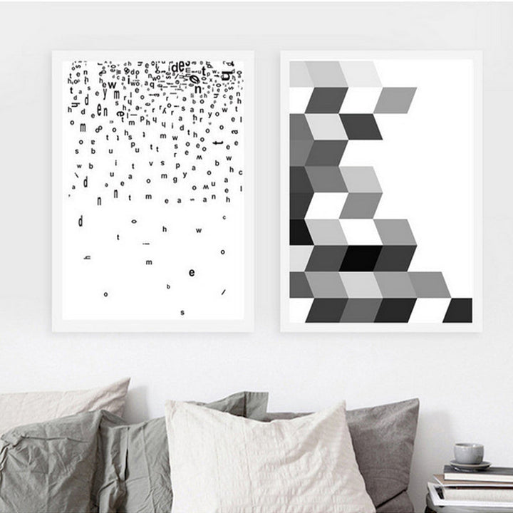 Deer Art Geometric - Canvas Wall Art Painting | Bowlift