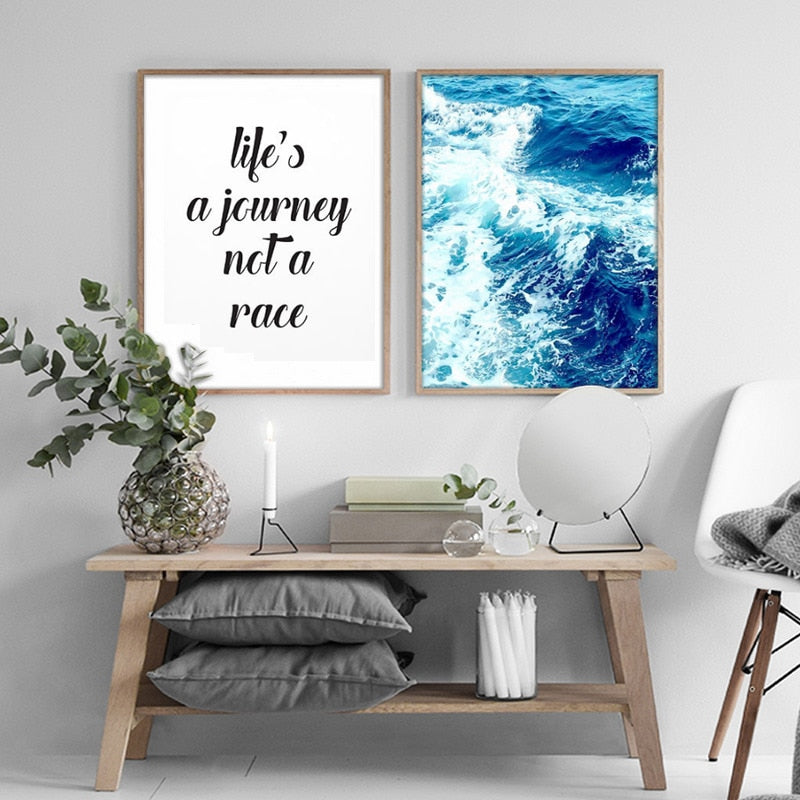 Seascape Landscape Motivational Life Quotes Nordic | Bowlift