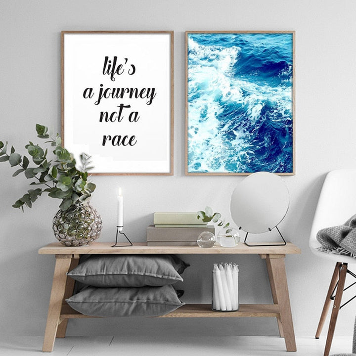 Seascape Landscape Motivational Life Quotes Nordic | Bowlift