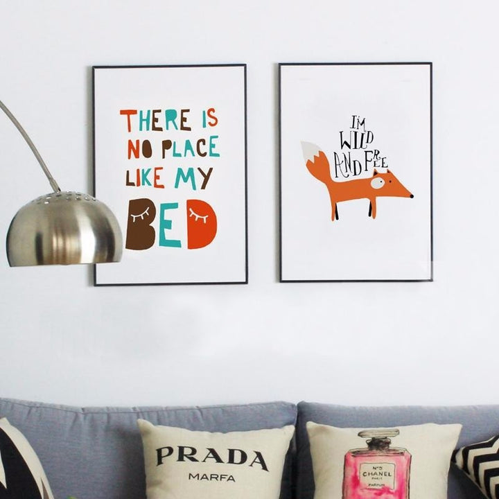 Woodland Fox - Canvas Wall Art Painting | Bowlift