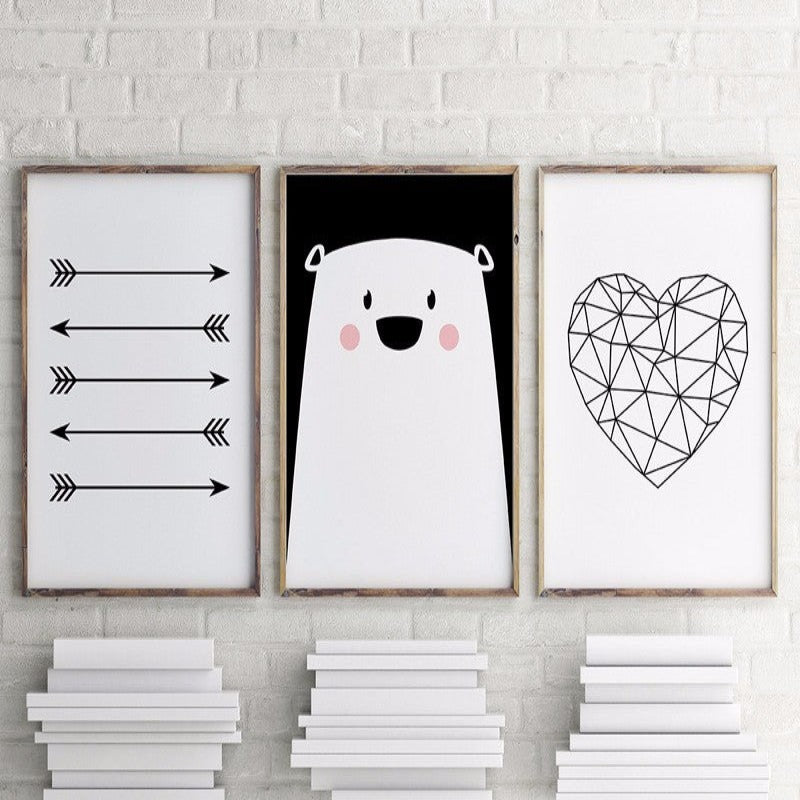 Baby Polar Bear - Canvas Wall Art Painting | Bowlift