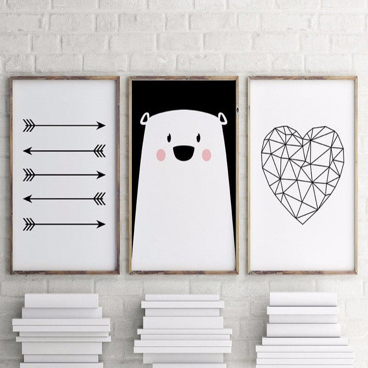Baby Polar Bear - Canvas Wall Art Painting | Bowlift