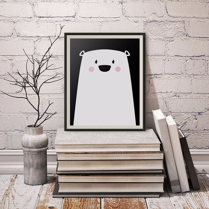 Baby Polar Bear - Canvas Wall Art Painting | Bowlift
