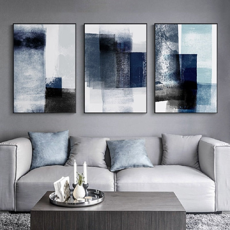 Abstract Watercolor Impressions - Canvas Wall Art Painting | Bowlift