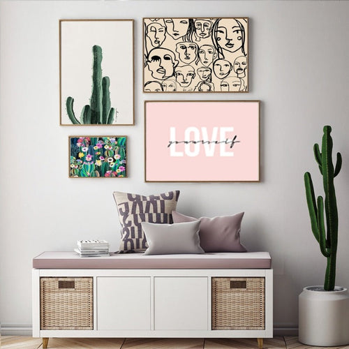 Beautiful Abstract Love-Yourself - Canvas Wall Art Painting | Bowlift