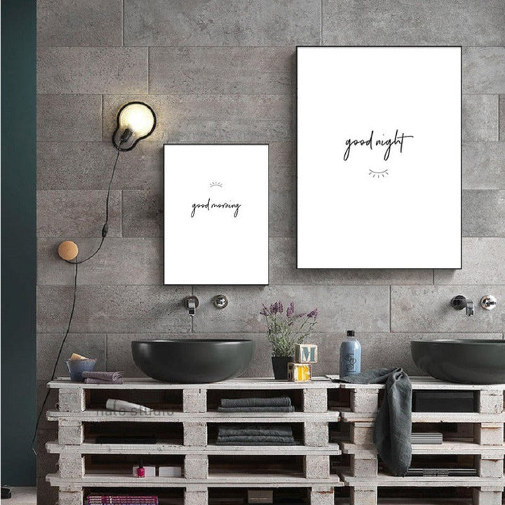 Good Morning And Good Night Eyes - Canvas Wall Art Painting | Bowlift
