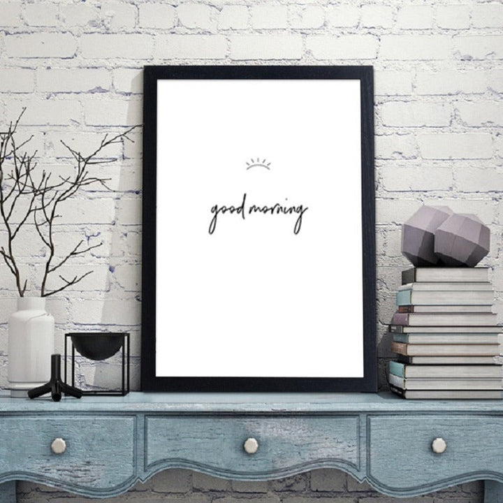 Good Morning And Good Night Eyes - Canvas Wall Art Painting | Bowlift