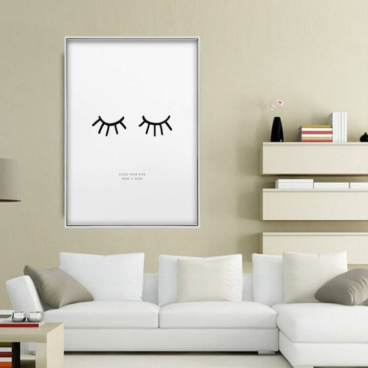 Close Your Eyes Make A Wish - Canvas Wall Art Painting | Bowlift