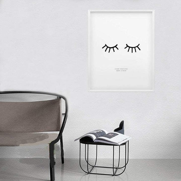 Close Your Eyes Make A Wish - Canvas Wall Art Painting | Bowlift