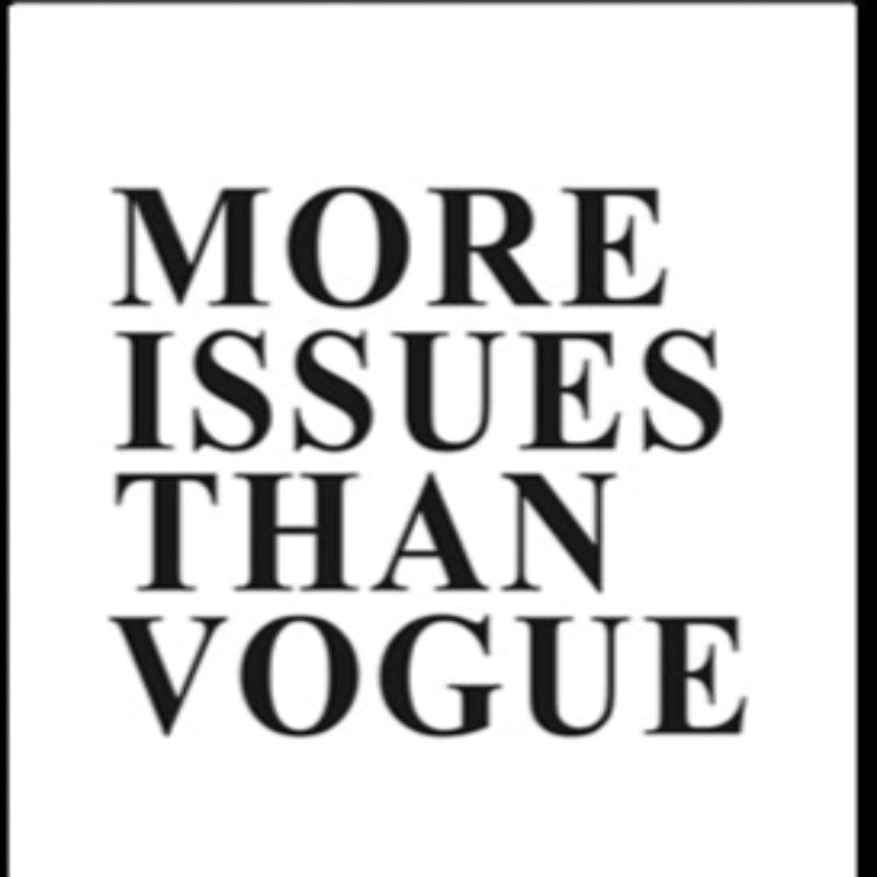 More Issues Than Vogue Quotes Poster - Canvas Wall Art Painting | Bowlift