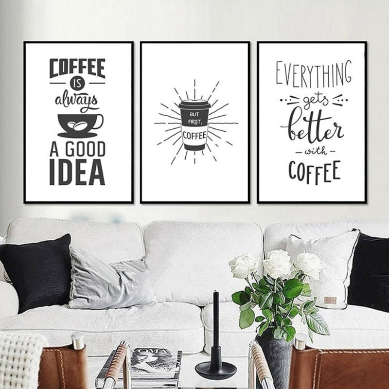 Coffee Time - Canvas Wall Art Painting | Bowlift