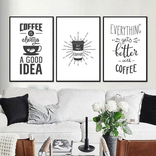 Coffee Time - Canvas Wall Art Painting | Bowlift