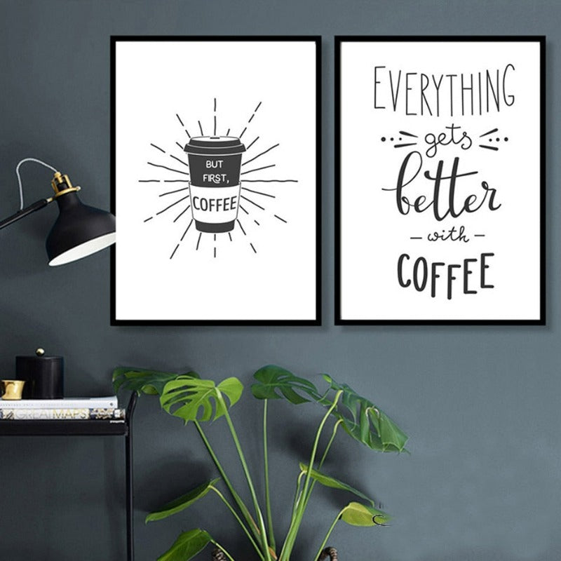 Coffee Time - Canvas Wall Art Painting | Bowlift