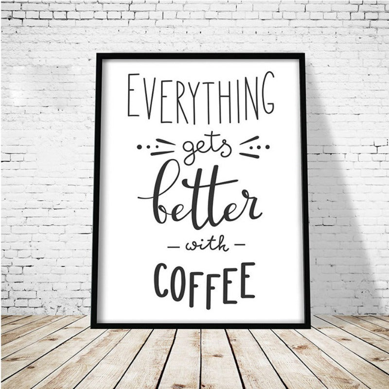 Coffee Time - Canvas Wall Art Painting | Bowlift