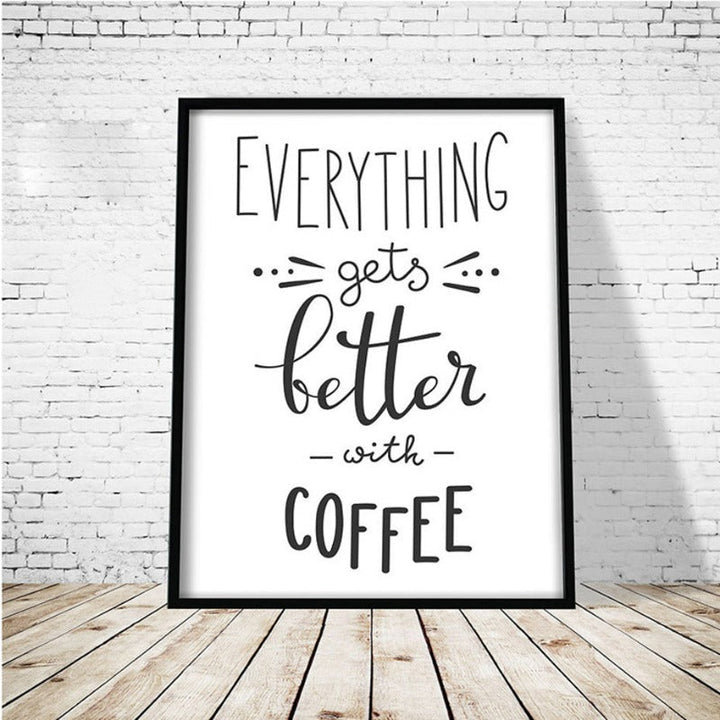 Coffee Time - Canvas Wall Art Painting | Bowlift