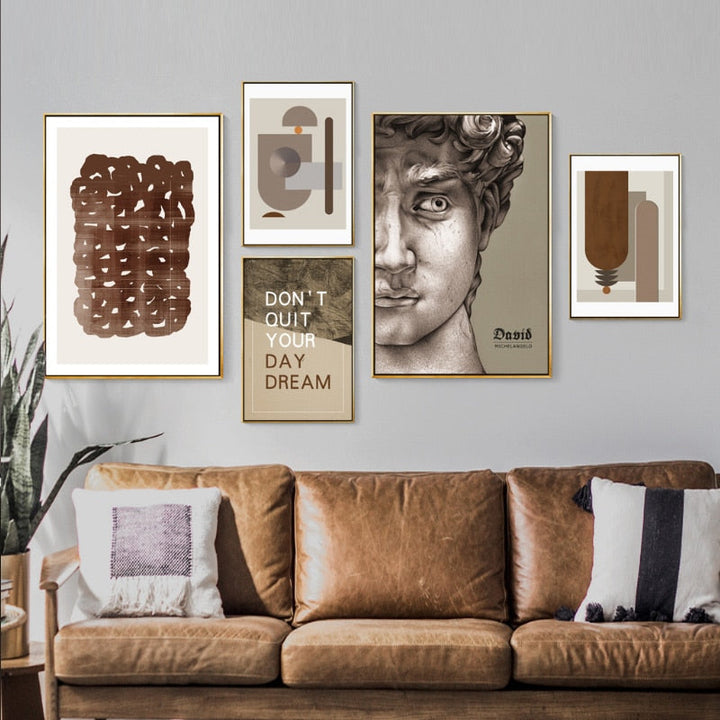 Day Dream David - Canvas Wall Art Painting | Bowlift