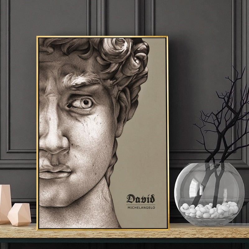 Day Dream David - Canvas Wall Art Painting | Bowlift