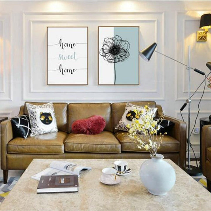 Nordic Home Sweet Home Dandelion Poster - Canvas Wall Art Painting | Bowlift