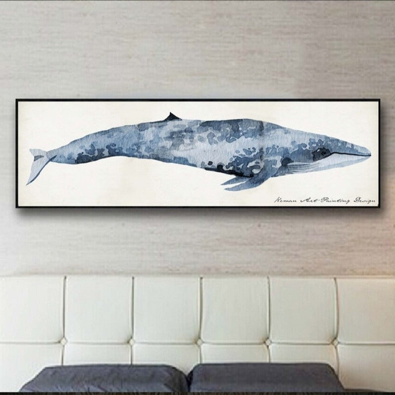 Shark Canvas - Canvas Wall Art Painting | Bowlift