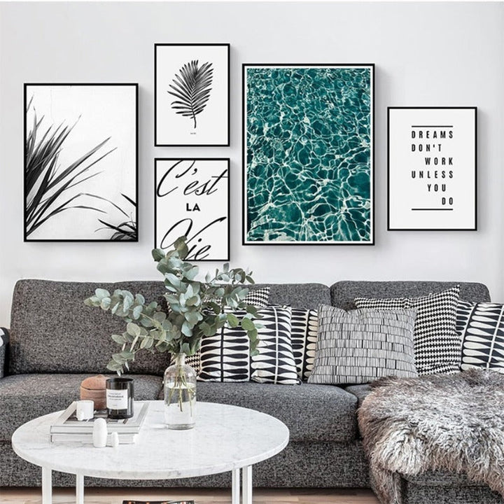 Nordic Scandinavia Palm Leaves Plants Dreams Quote | Bowlift