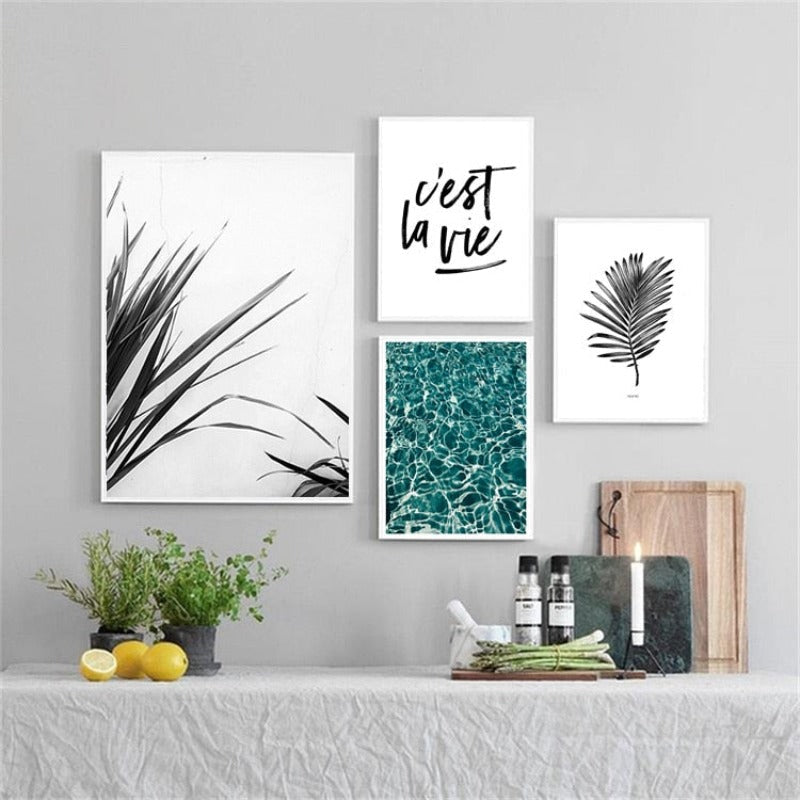 Nordic Scandinavia Palm Leaves Plants Dreams Quote | Bowlift