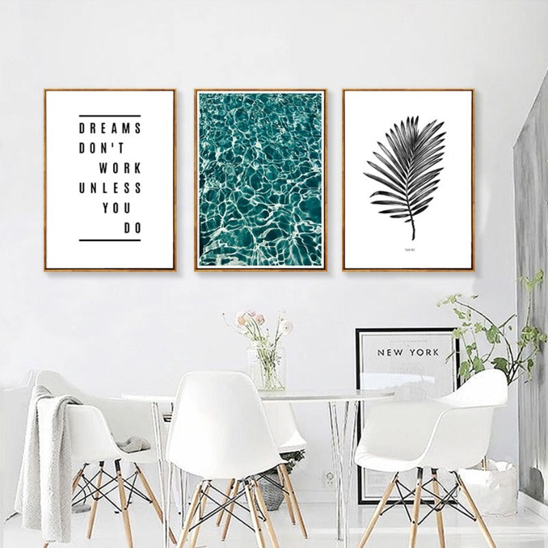 Nordic Scandinavia Palm Leaves Plants Dreams Quote | Bowlift