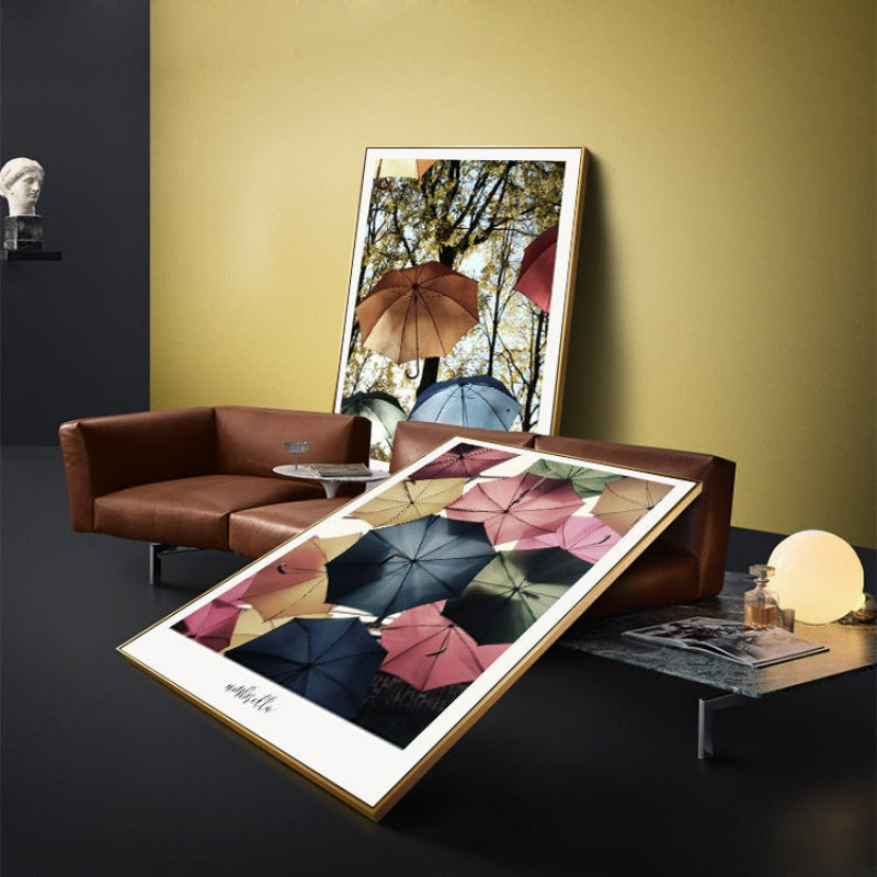 Colorful Umbrella  - Canvas Wall Art Painting | Bowlift