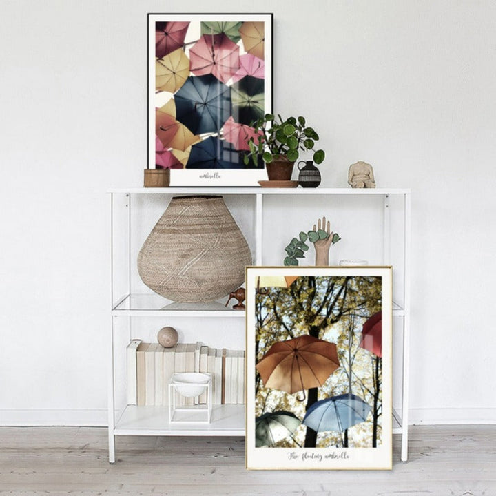 Colorful Umbrella  - Canvas Wall Art Painting | Bowlift