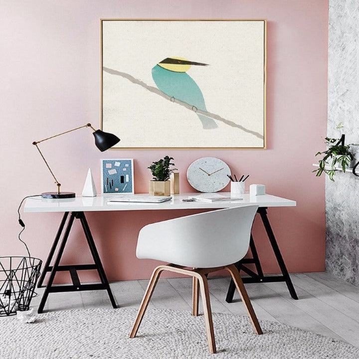 Birds Robin Bee-Eater - Canvas Wall Art Painting | Bowlift