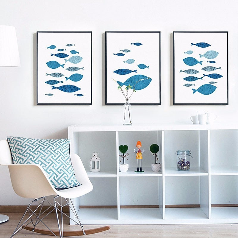 Fish-Canvas Wall Art Painting | Bowlift