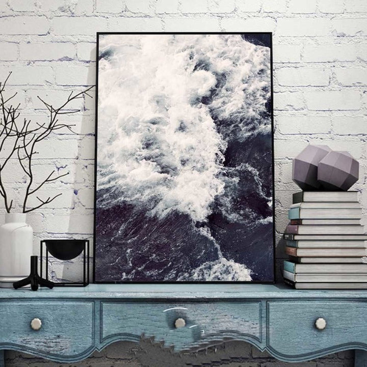 Sea Spray Landscape Nordic - Canvas Wall Art Painting | Bowlift