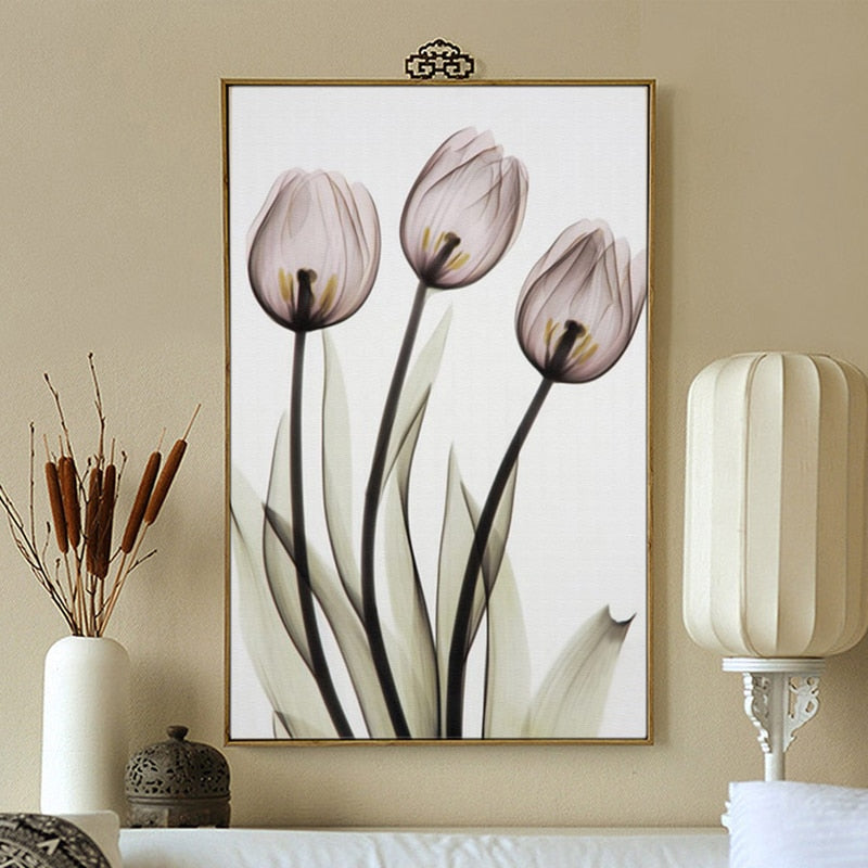 Modern Europe Tulip - Canvas Wall Art Painting | Bowlift