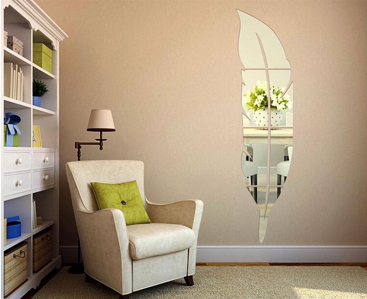 BowLift | Peel and Stick Feather Mirror