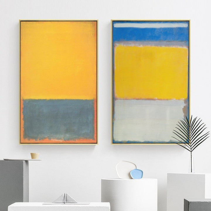 Red Yellow Colorful - Canvas Wall Art Painting | Bowlift