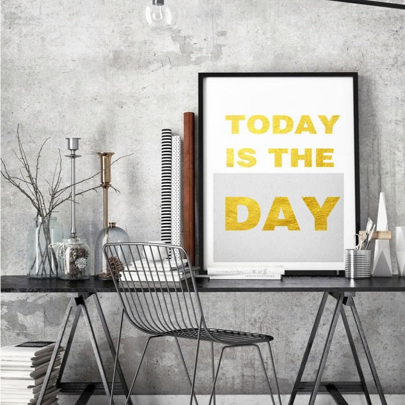 Today Is The Day - Canvas Wall Art Painting | Bowlift