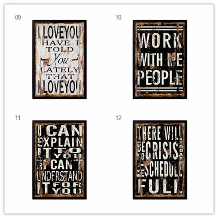 Vintage Europe Posters Love - Canvas Wall Art Painting | Bowlift